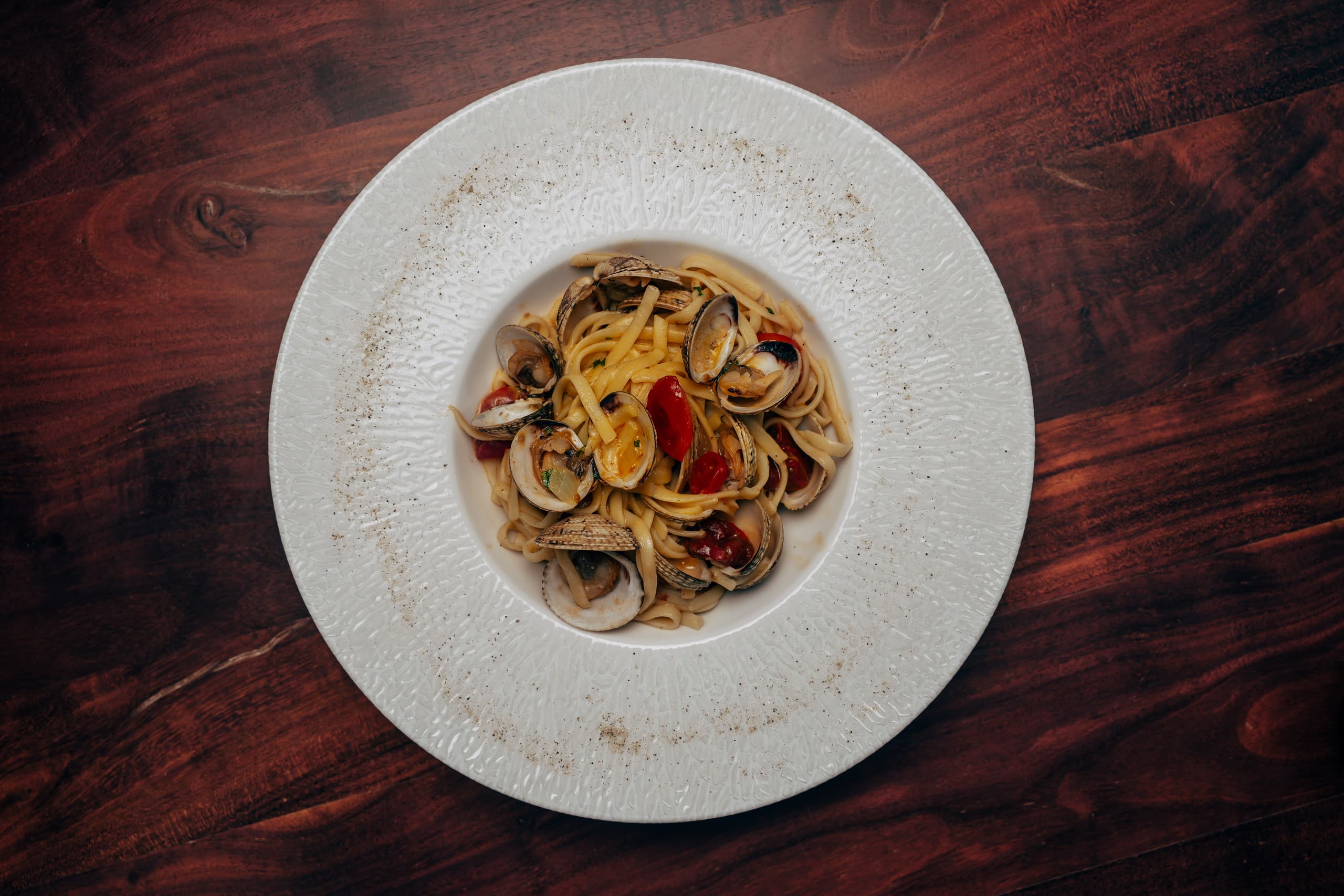 A plated main course made with Cretan produce at Thyrea restaurant